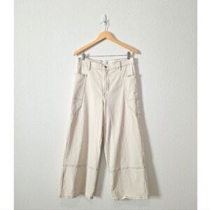 Kensie Ecru High Rise Wide Leg Jeans 8/29